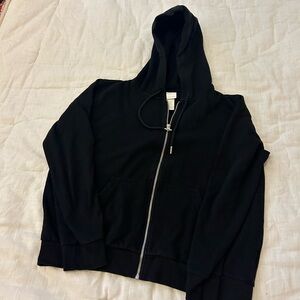 H&M Women’s Long Sleeve Black Zip Up Hoodie